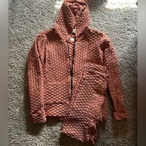 Booty by Brabants blush chrome jacket and leggings